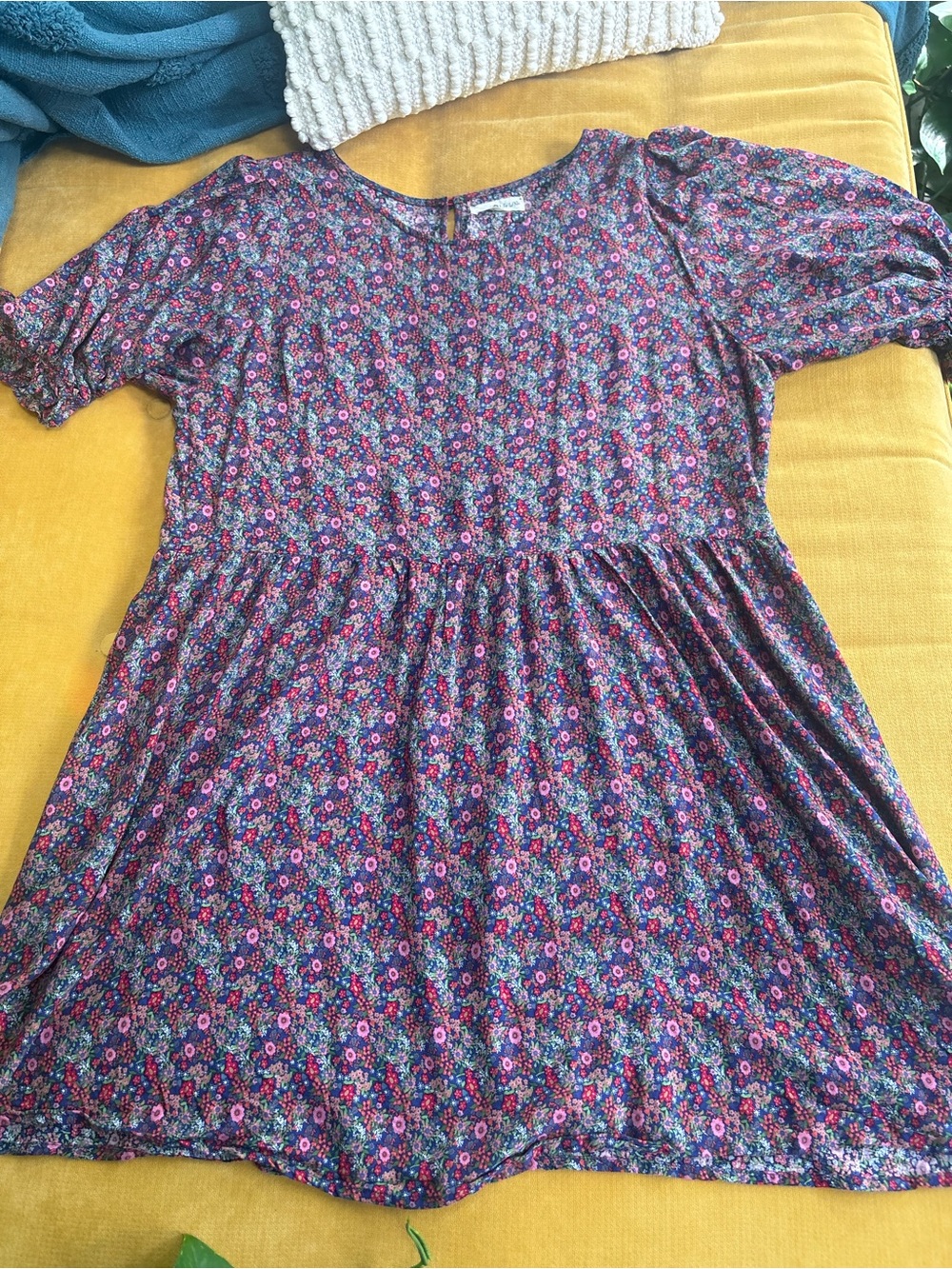 NATURAL LIFE Floral Purple Pink Midi Dress